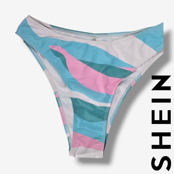 Shein Women’s Multicolor Bikini Bottoms – 1XL, New Swimwear - Picture 7 of 8